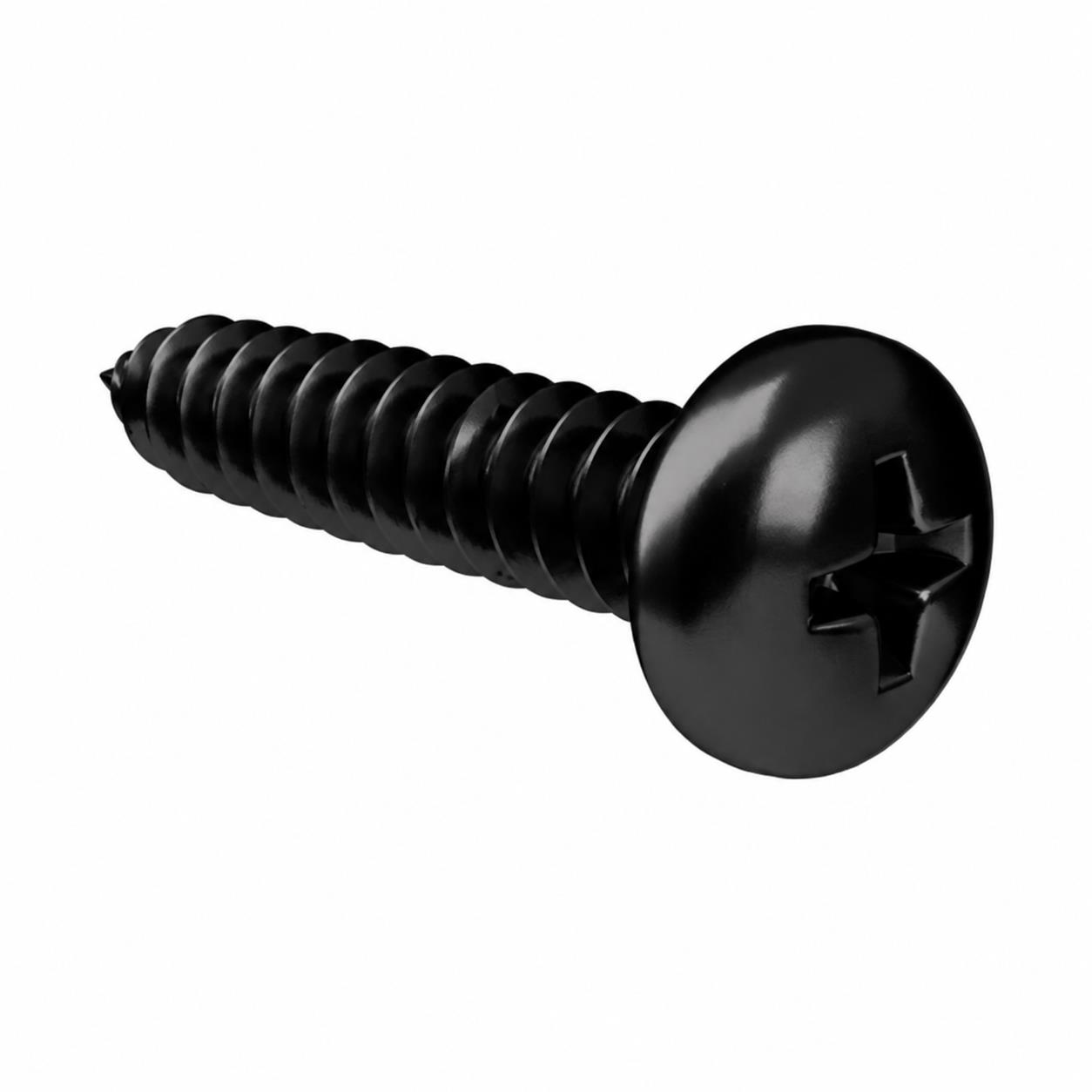 Cross-recessed pan head tapping screws